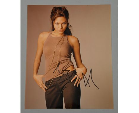 Revised Estimate - Angelina Jolie signed promotional 10 x 8 inch photograph.Provenance: Signed at World War Z Premiere in Lon