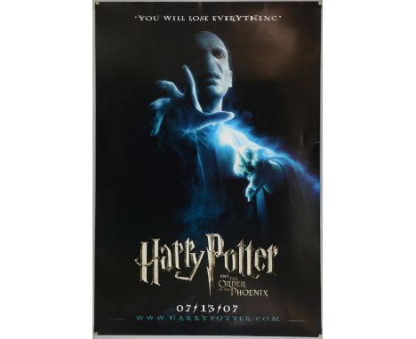 Four Harry Potter one sheet film posters including, The Chamber of Secrets, The Prisoner of Azkaban, Goblet of Fire & The Ord