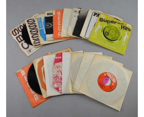 250+ 45 rpm 7 inch vinyl singles from the 1960's including Small Faces, The Moody Blues, Bob Dylan, Procol Harum, Yardbirds, 