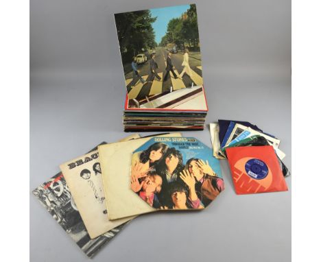 25 Vinyl LP's including The Beatles White Album PCS 7067 No. 0394199, Abbey Road PCS 7088, The Rolling Stones Through The Pas