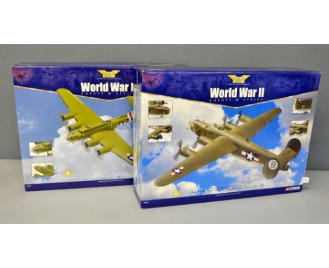 Corgi Aviation Archive Boeing Flying Fortress AA33302, 1:72 scale and a Liberator AA34002, 1:72 scale - both boxed