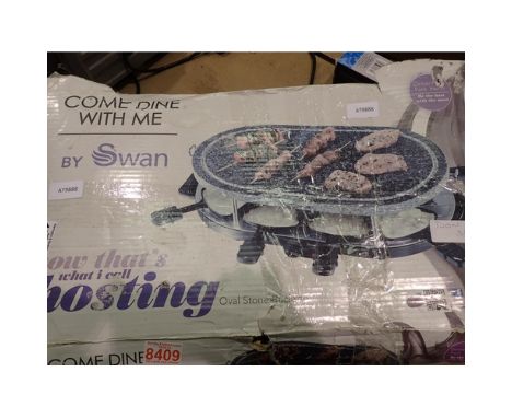 Come Dine With Me hot plate. Not available for in-house P&amp;P, contact Paul O'Hea at Mailboxes on 01925 659133
All electric