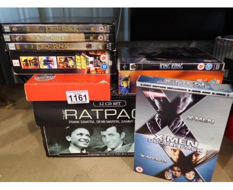 Collection of CDs and DVDs to include X men and Lord of the Rings. Not available for in-house P&amp;P, contact Paul O'Hea at 