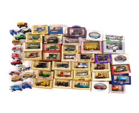A group of diecast vehicles, to include Days Gone, Lledo, Mobil, etc. (1 box) 