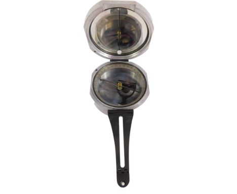 A Jas Parkes and Son Birmingham number 21 steel cased compass, for Brunton and Pearse's Mine Transit, patent number 16689 7 S