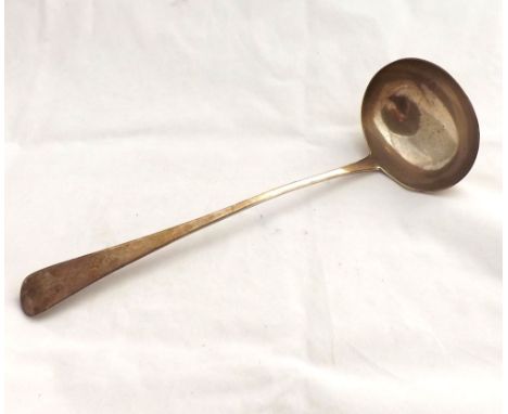 George III Old English pattern Silver Soup Ladle, of plain form, hallmarked London 1796, makers mark George Smith, weight app