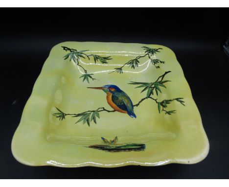 Carltonware iridescent kingfisher dish24cm dia