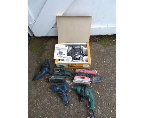 Power tools to include Elu router, Bosch sander and Black &amp; Decker sander, all from a house clearance&nbsp;