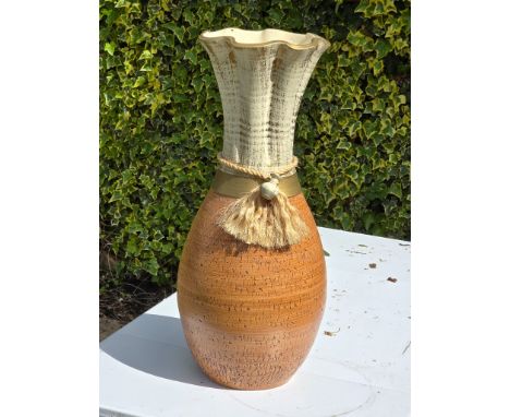 Large Floor Standing Vase with tie Approx 24 inches high