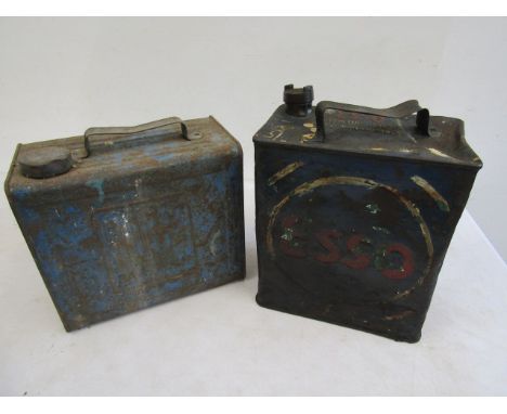 2 Esso vintage petrol cans