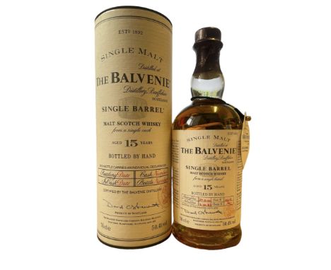 &nbsp;The balvenie single barrel malt scotch wisky aged 15 years 70cl 50.4%vol