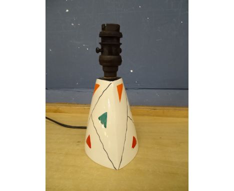 Retro Staffordshire ceramic table lamp (no plug)&nbsp;