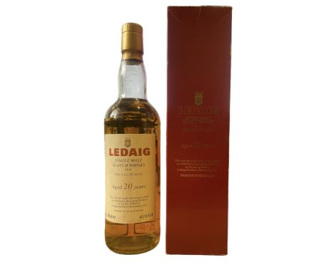 Ledaig Single Malt Scotch Whisky from The Isle of Mull Aged 20 Years 70cl 43%vol.