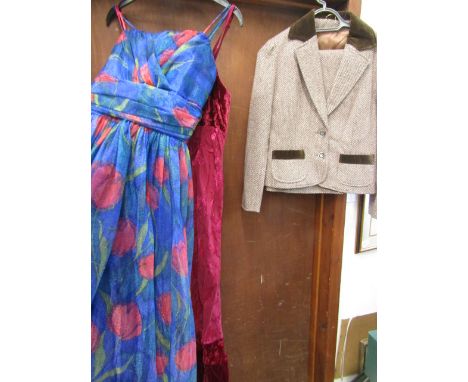 2 dresses- Monsson size 10, 1 other and a Mark Russell skirt suit