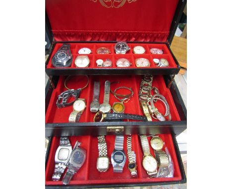 A collection of watches inc Rotary, Sekonda, Smiths, Ingersol etc many a/f