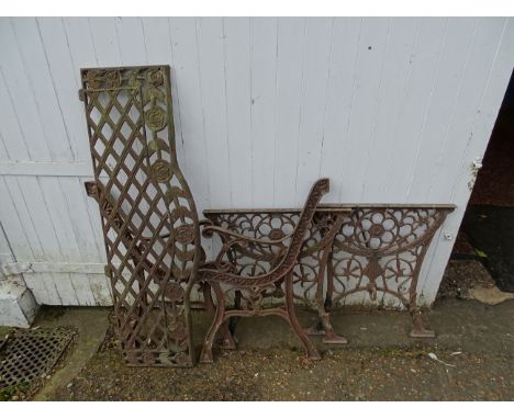 Garden table and bench ironwork&nbsp;
