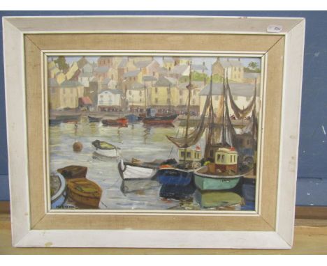M Dixon oil seascape&nbsp; on canvas 50x40cm