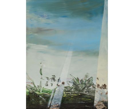 Martin SchnurFalling-Light, 2018Öl auf Kuper; gerahmt, 40 x 30 cm  Martin Schnur*„"Falling-Light"“2018oil on copper; framed40