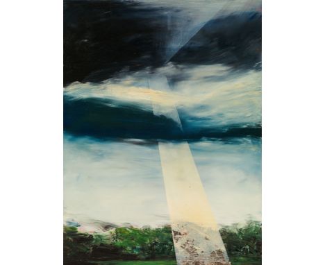 Martin SchnurFalling-Light, 2018Öl auf Kuper; gerahmt, 40 x 30 cm Martin Schnur*„"Falling-Light"“2018oil on copper; framed40 