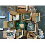 (F) (New) Pallet of Misc. Hardware, Bolts, U-Bolts, Flat Washers, Gross Weight 482-LB.