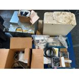 (JH) (New & Used) Pallet of Misc. Items, Turck Sensors, Multi Block, ABB Breakers, Fuses, Endress &