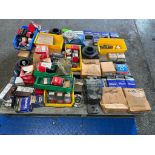 (JH) (New) Pallet of Bearings, Seal Master, McGill, SKF, Dodge, Link Belt, Gross Weight 346-LB.