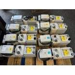 (FJ) (Tested Good) Pallet of Edwards Vacuum Pumps; (6) E2M28 & (2) E2M18 Pumps (8-Pumps on pallet)