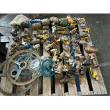 (KB) (New) Pallet of Asst. Valves; Nibco, Apollo, Flowtek, Bonney, Stainless, Steel, Bronze, Check V