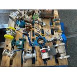(KB) (New) Pallet of Asst. Valves; FNW 2-1/2" SS, FK 1" SS, FK 2" SS, Flow-Tek 3" SS Control Valve,