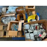(F) (New) Pallet of Misc. Hardware, Conduit Fittings, Boxes, Brackets, & More