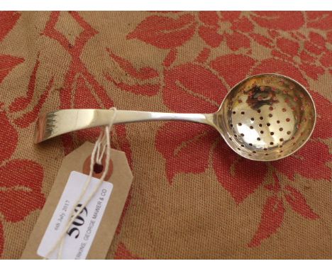 Irish silver sugar sifter ladle 