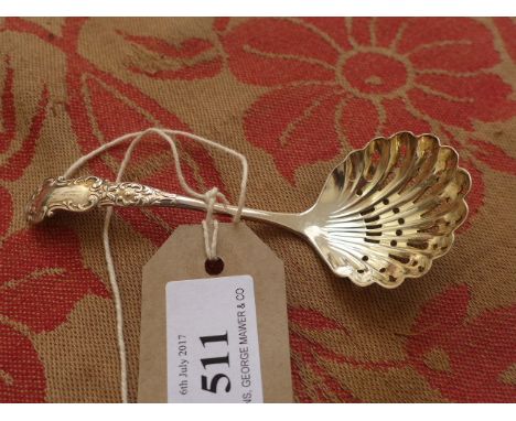 Silver sifter ladle (Sheffield 1896)