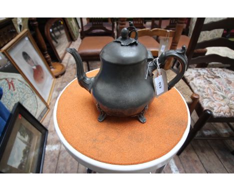 Pewter teapot 