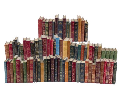 DESCRIPTION: Eighty-two leather bound collector's edition books. Genres include romantic fiction, classical, domestic fiction