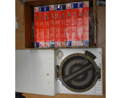 HO gauge model railway, including large Fleischmann turntable (outer box missing); ten Jouef Pont Tournant segments, boxed; a