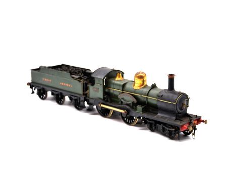 A scratch-built Fine Scale O gauge locomotive, Great Western 4-4-0 Duke Class 'Trevithick', no.3264, 2-rail, original paintwo