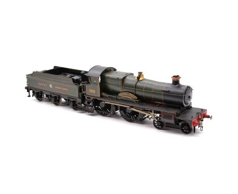 Jerry Mann scratch-built Fine Scale O gauge locomotive and tender, Great Western County Class 'County of Wilts' 4-4-0, no.383