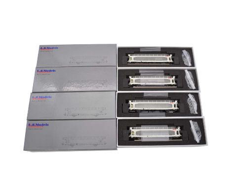 LS Models Exclusive HO model railways, four Wagon Less wincar STVA, ref 30194-1 (x2) and 30194-2 (x2), all boxed.Qty: 4