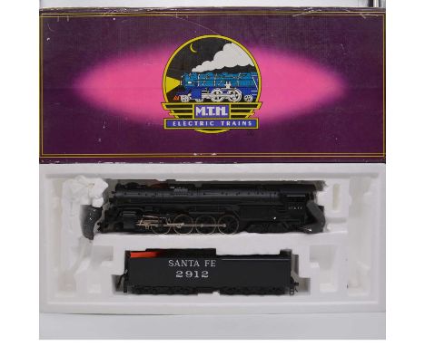 Railking MTH Electric Trains O gauge model railway locomotive with tender, ref MT-3014S 4-8-4 Northern 'Santa Fe' no.2912, 2-