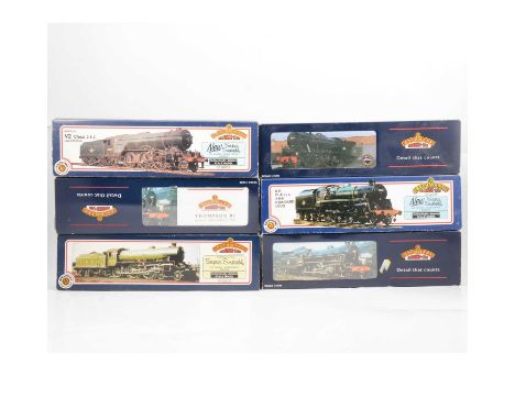 Bachmann OO gauge model railway locomotives, Six including ref 31-102 BR class 4 4-6-0; 31-707 BR 'Impala' 61002; 31-553 V2 '
