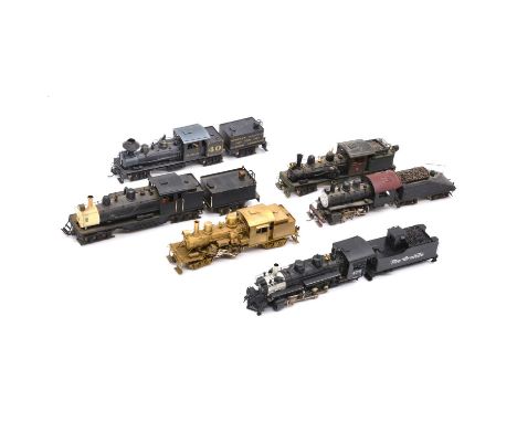 HO gauge model railway locomotives, six brass loose models including examples made by United, Sunshine and others. Qty: 6