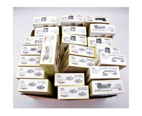 Kadee Cars Logging HO gauge model railway kits, twenty-two including ref 101, 102, 104 and 107, all boxed and appear unstarte