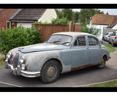 A 1957 Jaguar MkI 3.4 Saloon, Registration number ODP 202, chassis number S970874, engine number KE 3581-8, grey. ODP 202 is 