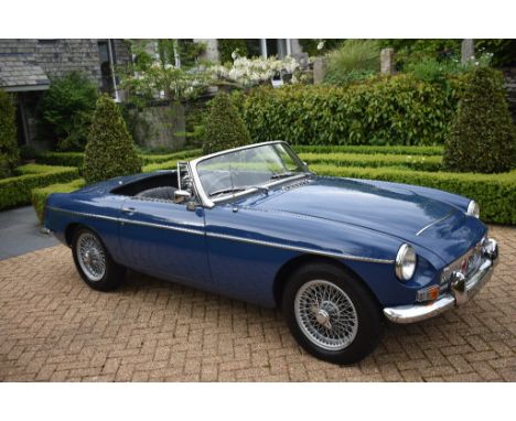 A 1969 MG C Roadster, registration number VFH 536G, chassis number GCN1/7134G, engine number 29G/RU/H4424, Mineral blue. With