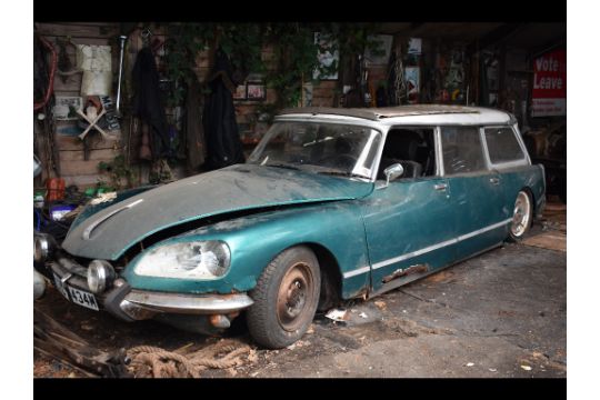 A 1973 Lhd Citroen Ds 21 Safari Project Registration Number Ctc 434m Green White This Barn Sto