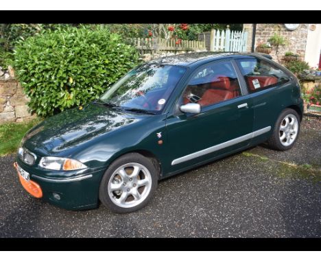 A 1999 Rover 200 BRM LE, registration number V942 FLK, chassis number SARRFCNLHXD434541, engine number 18K4KM07, British raci