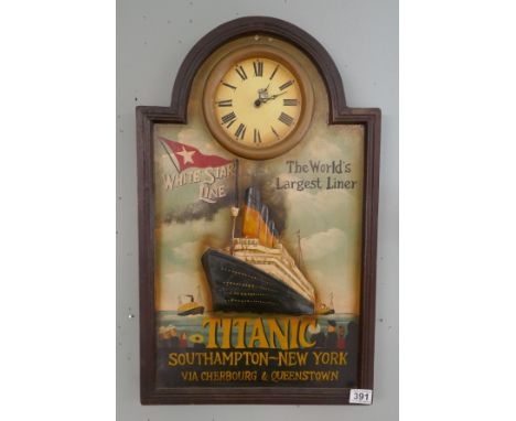 Titanic themed clock 
