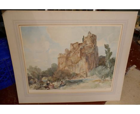 L/E unframed Russell Flint print - Blind stamped - Image size: 67cm x 49cm 