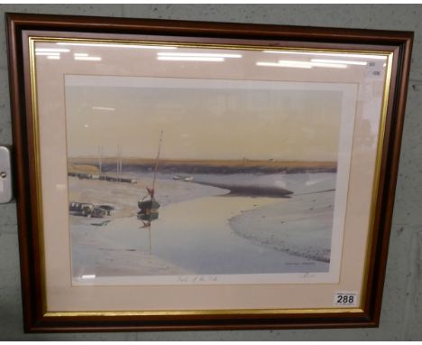 L/E signed print - First of the tide - Image size: 41cm x 31cm 