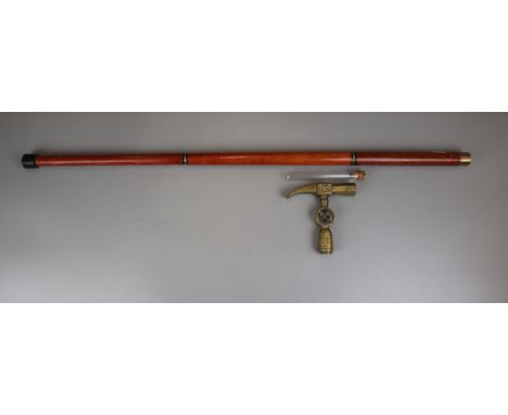 Walking stick with hidden flask 